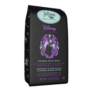 Disney Dragon Roast Brew Joffrey’s Medium Ground 11oz Coffee Unopened New In Bag